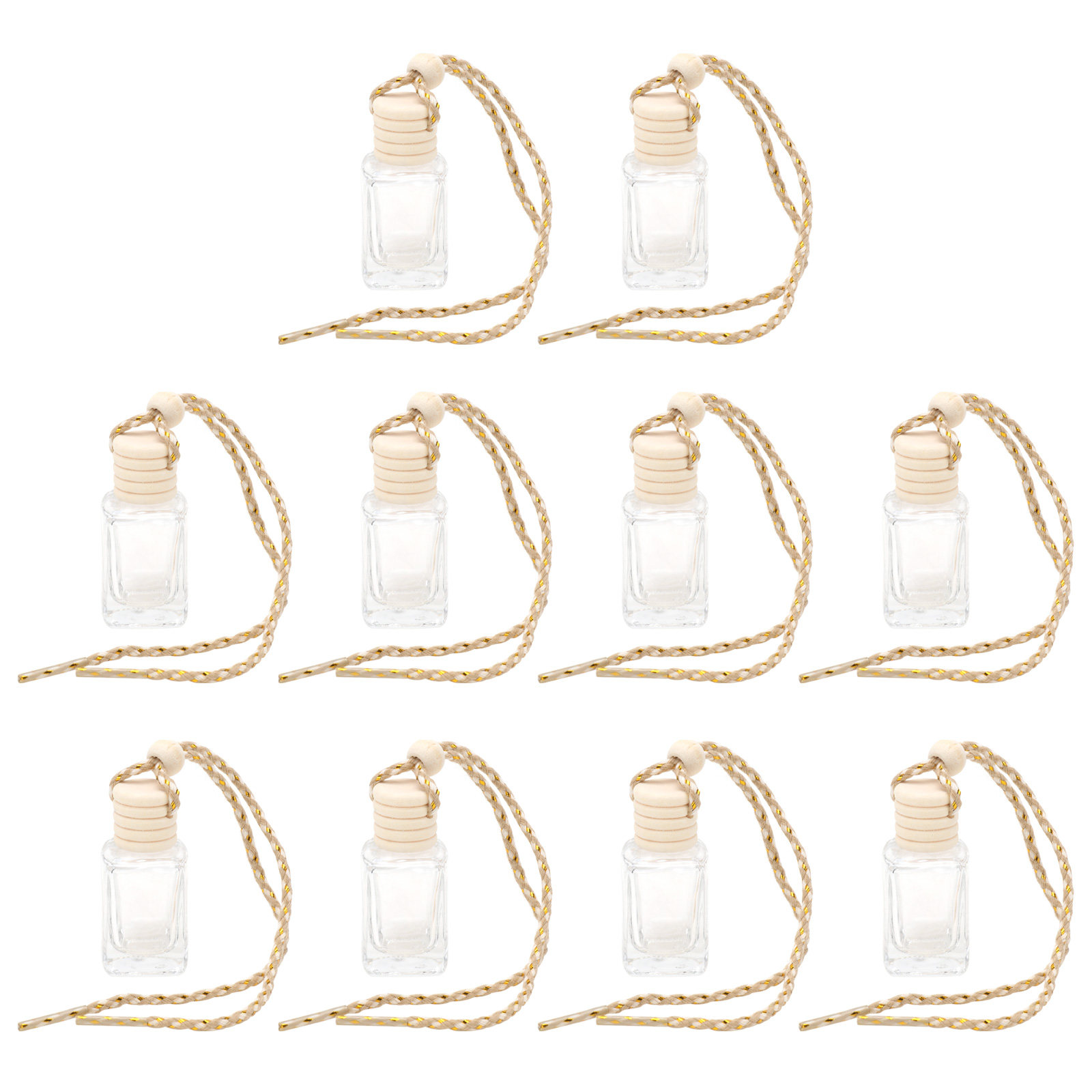 Unique Perfume Fragrance - 10 sztuk unikalnych szklanych butelek na